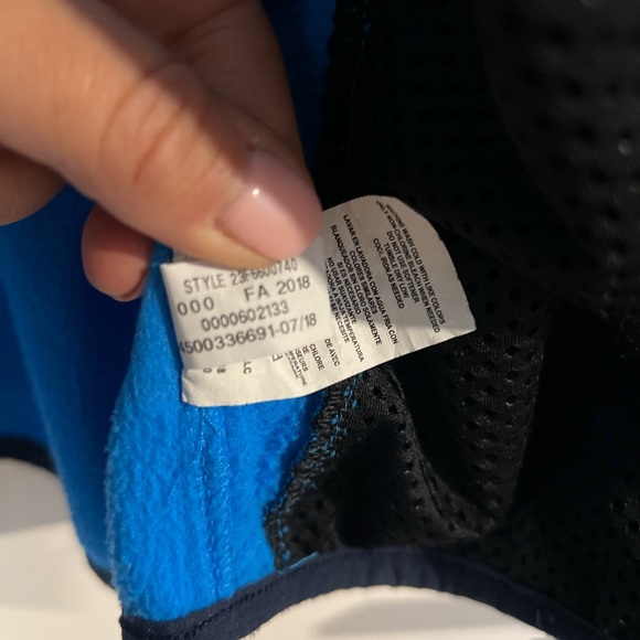 Under Armour North Rim Microfleece Jacket Blue Windbreaker Fleece Youth Size L - Picture 8 of 10